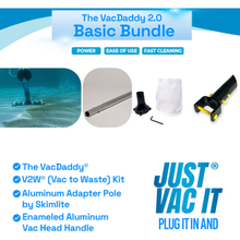 Load image into Gallery viewer, VacDaddy Portable Pool Vacuum Cleaner System (Basic Bundle)