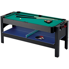 Load image into Gallery viewer, Fat Cat 3-in-1 6' Flip Multi-Game Table Pool, Air Hockey, Ping Pong