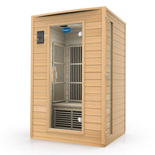 Load image into Gallery viewer, Durasage 2-Person Low EMF FAR Indoor Home Infrared Sauna with Premium Audio