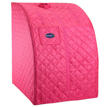 Load image into Gallery viewer, Durasage Lightweight Personal Portable Steam Sauna with Generator &amp; Chair (Fuchsia)