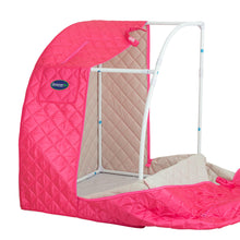 Load image into Gallery viewer, Durasage Lightweight Personal Portable Steam Sauna with Generator &amp; Chair (Fuchsia)