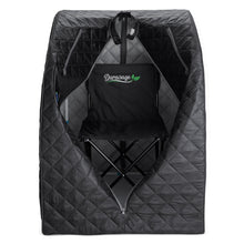 Load image into Gallery viewer, Durasage Lightweight Personal Portable Steam Sauna with Generator &amp; Chair (Black)