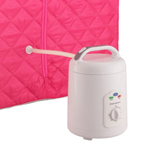 Load image into Gallery viewer, Durasage Lightweight Personal Portable Steam Sauna with Generator &amp; Chair (Fuchsia)