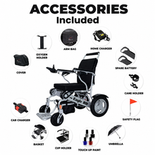 Load image into Gallery viewer, Eagle HD Foldable Electric Wheelchair 400lb Capacity Portable Power Chair