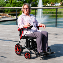 Load image into Gallery viewer, Journey Air Elite Foldable Electric Wheelchair 26 lb Carbon Fiber Portable Power Chair
