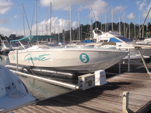 Load image into Gallery viewer, Air-Dock Inflatable Boat Lift - Floating Lift For Center Console Boats