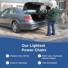 Load image into Gallery viewer, Journey Air Elite Foldable Electric Wheelchair 26 lb Carbon Fiber Portable Power Chair