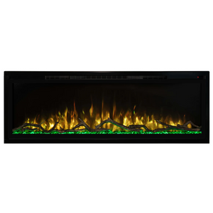 Modern Flames Spectrum Slimline Built-In/Wall Mount Electric Fireplace, Sizes: 50"-100"