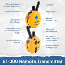 Load image into Gallery viewer, Mini Educator ET-300 Yellow Remote Dog Training Collar by E-Collar Technologies – Adjustable, Waterproof, Effective Training for Dogs