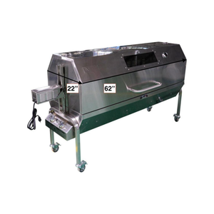 Charotis 62" Charcoal & Propane Stainless Steel Combo Spit Roaster SSGC1-XL