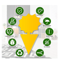 Load image into Gallery viewer, 48-Pack Fruit Fly &amp; Gnat Sticky Traps – Indoor + Outdoor Pest Control