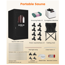 Load image into Gallery viewer, Kasue Portable Steam Infrared Sauna, with Steamer &amp; Chair For Indoors &amp; Outdoors