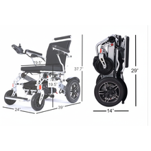Load image into Gallery viewer, Matrix Ultra Carbon Fiber Foldable Electric Wheelchair Portable Power Chair 330lb Capacity
