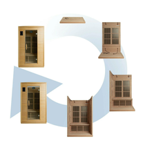 Load image into Gallery viewer, Durasage 2-Person Low EMF FAR Indoor Home Infrared Sauna with Premium Audio