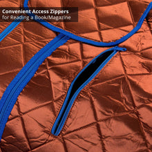 Load image into Gallery viewer, Durasage Personal Ultra Low Emf Portable Infrared Sauna for Relaxation at Home, with Handheld Remote Control, Heated Footpad and Chair (Copper)