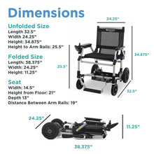 Load image into Gallery viewer, Journey Zoomer Foldable Electric Wheelchair Portable Lightweight Power Chair