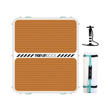 Load image into Gallery viewer, Inflatable Floating POPup Dock Platform by Pop Board Co 8' x 7'