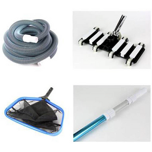 Advantage Pool Vacuum Kit w/ 35ft. Hose, Vacuum Head, 5-15 ft. Telescoping Pole, & Leaf Rake