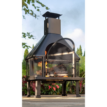 Load image into Gallery viewer, Outdoor Wood Burning Firehouse Chimney Black - Endless Summer