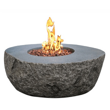 Load image into Gallery viewer, Elementi - Boulder Round Concrete Fire Pit Table OFG110