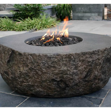 Load image into Gallery viewer, Elementi - Boulder Round Concrete Fire Pit Table OFG110