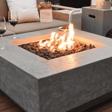 Load image into Gallery viewer, Elementi - Manhattan Square Concrete Fire Pit Table OFG103