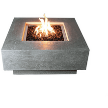 Load image into Gallery viewer, Elementi - Manhattan Square Concrete Fire Pit Table OFG103